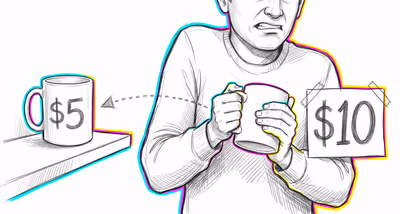 Endowment Effect cognitive bias illustration