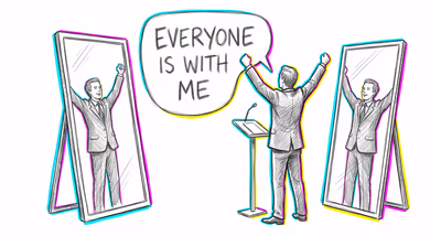 False Consensus Effect cognitive bias illustration