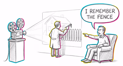 False Memory Syndrome cognitive bias illustration