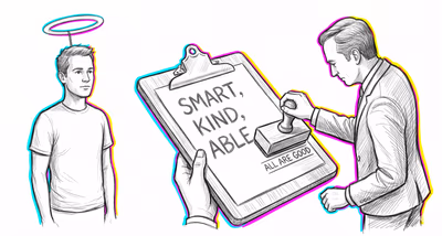 Halo Effect cognitive bias illustration