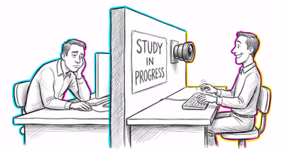 Hawthorne Effect cognitive bias illustration