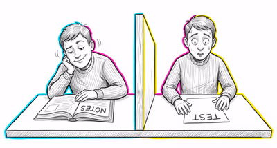 Illusion of Competence cognitive bias illustration