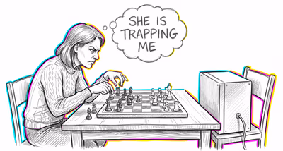 Intentional Stance cognitive bias illustration
