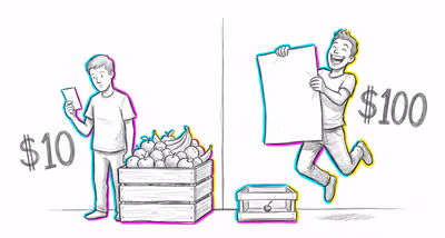 Money Illusion cognitive bias illustration