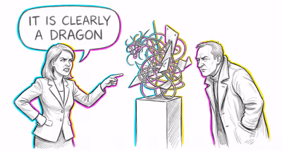Naïve Realism cognitive bias illustration