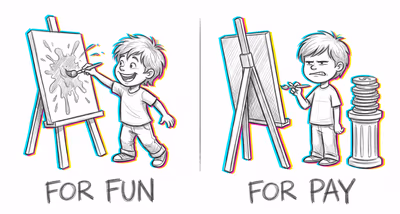 Overjustification Effect cognitive bias illustration