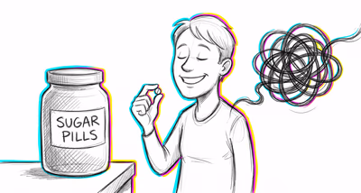 Placebo Effect cognitive bias illustration