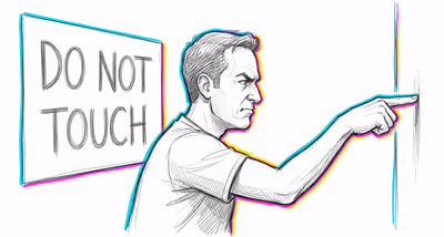 Reactance cognitive bias illustration