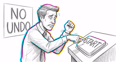 Regret Aversion cognitive bias illustration