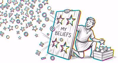 Selective Perception cognitive bias illustration