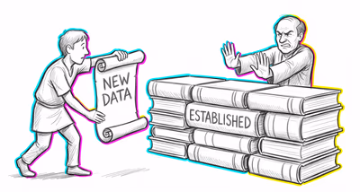 Semmelweis Reflex cognitive bias illustration