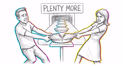 Zero-Sum Bias cognitive bias illustration